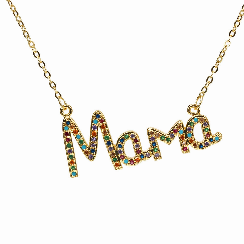 Wholesale Mother's Day Gift Copper MAMA Mother's Necklace