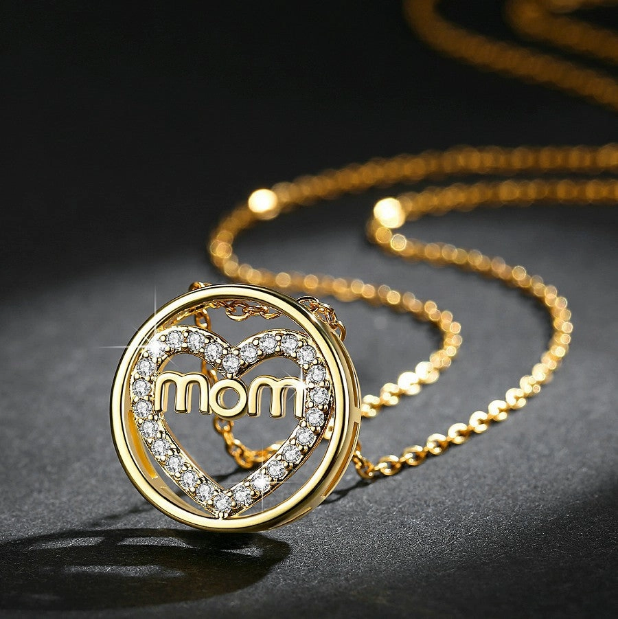 Wholesale Mother's Day Jewelry MOM Round Copper Necklace