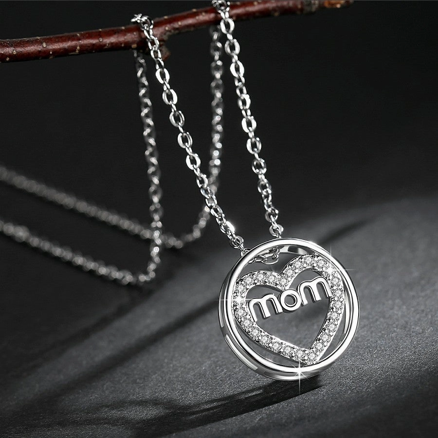 Wholesale Mother's Day Jewelry MOM Round Copper Necklace
