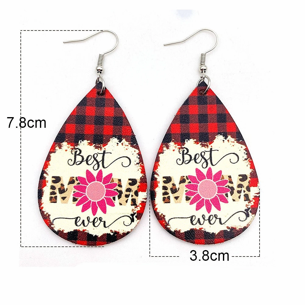 Wholesale Mother's Day Leather Earrings