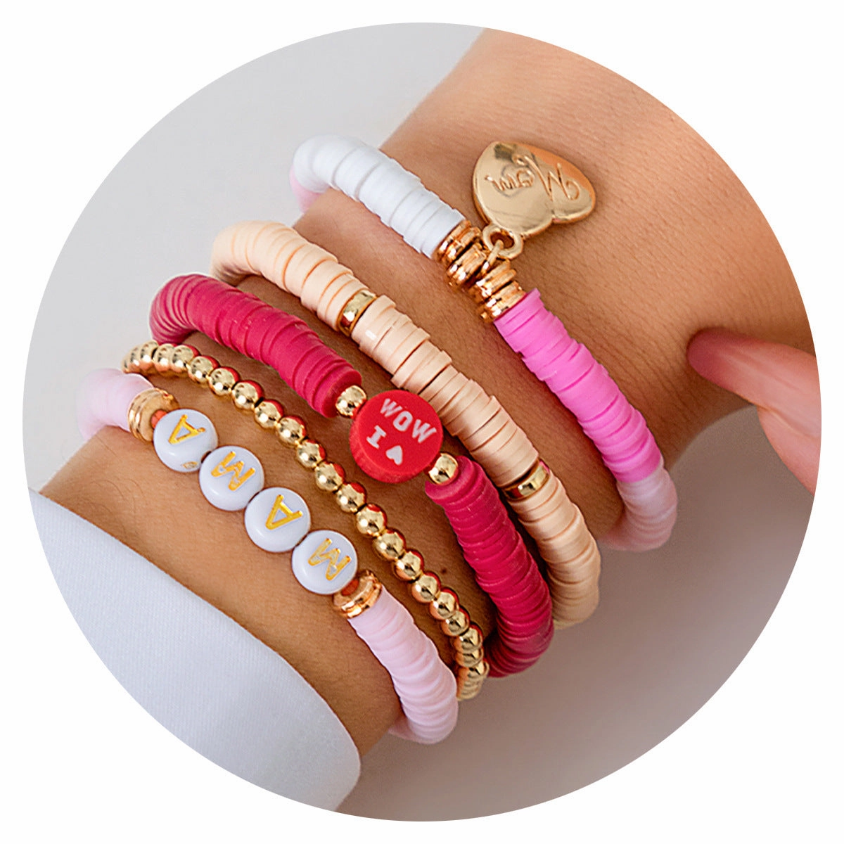 Wholesale Mother's Day Letter Beaded Bracelet
