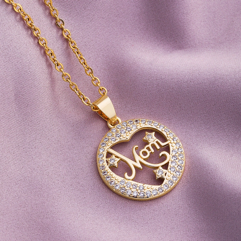 Wholesale Mother's Day Letter Names Stainless Steel Necklaces
