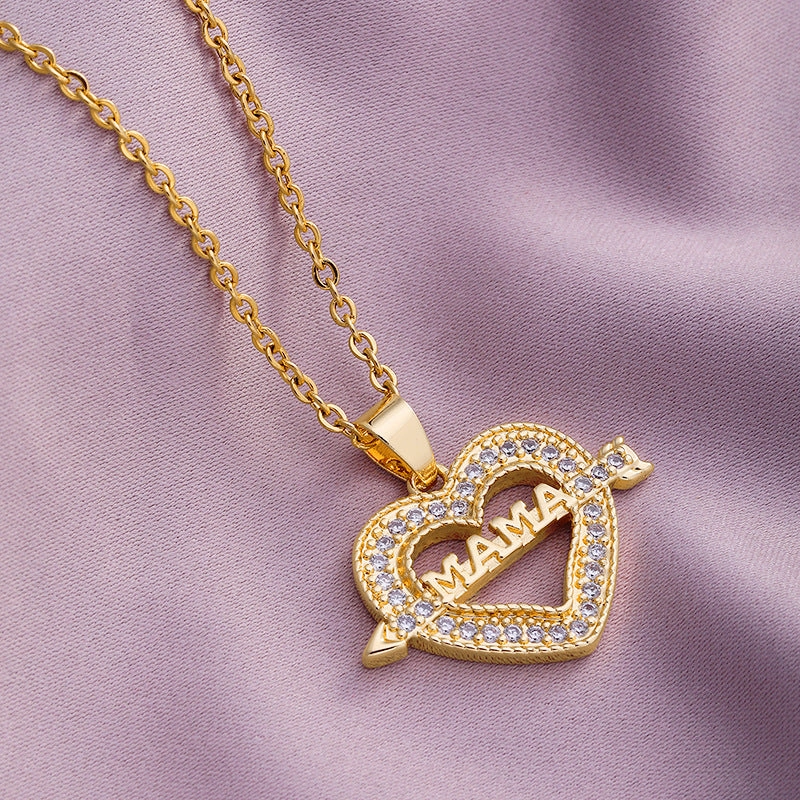 Wholesale Mother's Day Letter Names Stainless Steel Necklaces