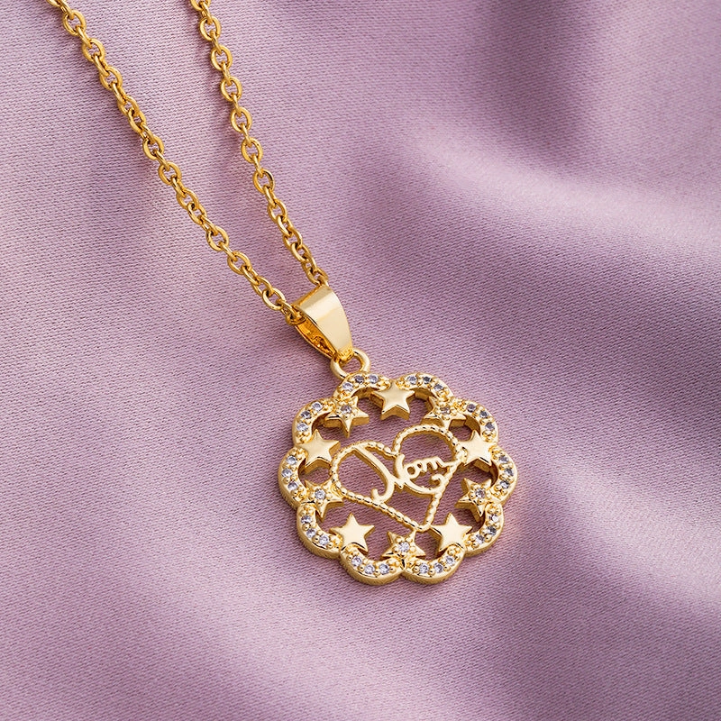 Wholesale Mother's Day Letter Names Stainless Steel Necklaces