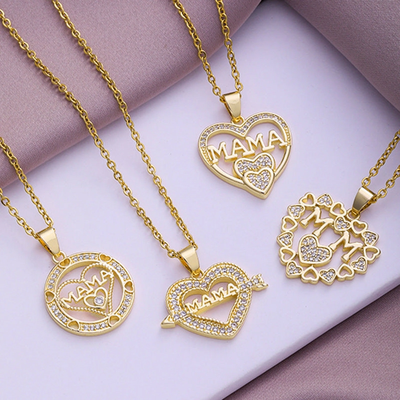 Wholesale Mother's Day Letter Names Stainless Steel Necklaces