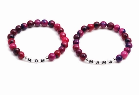 Wholesale Mother's Day Letter Stone Beads Bracele