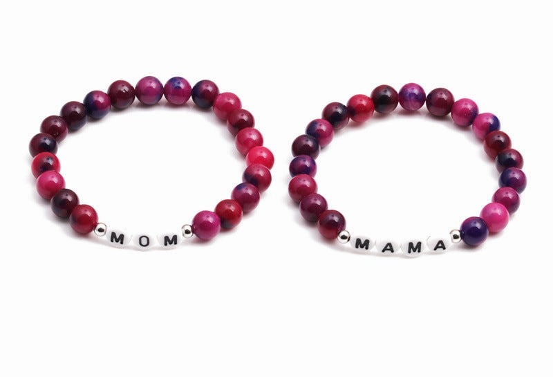 Wholesale Mother's Day Letter Stone Beads Bracele