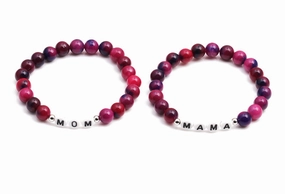 Wholesale Mother's Day Letter Stone Beads Bracele