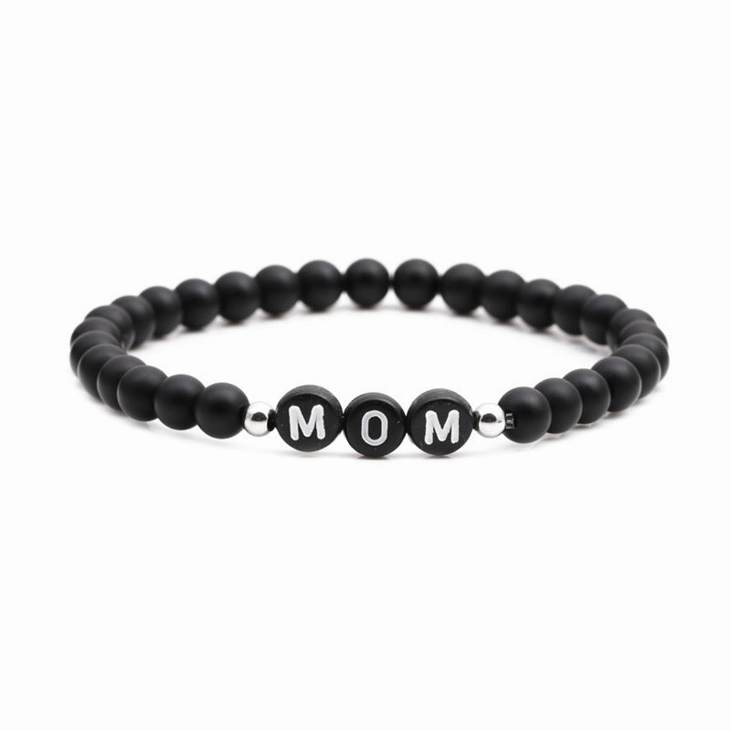 Wholesale Mother's Day Letter Stone Beads Bracelet