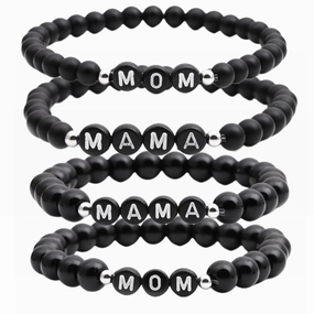 Wholesale Mother's Day Letter Stone Beads Bracelet