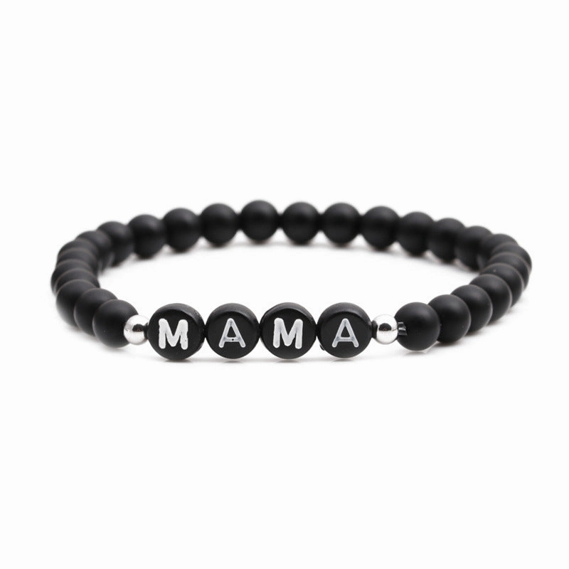 Wholesale Mother's Day Letter Stone Beads Bracelet
