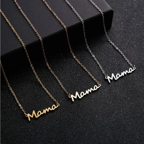 Wholesale Mother's Day Mama Alloy Necklaces