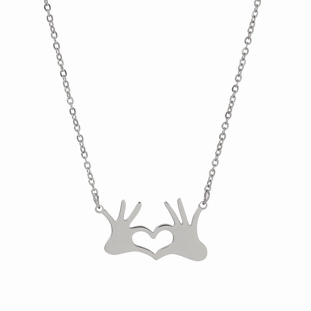 Wholesale Mother's Day Mother and Child Stainless Steel Necklaces