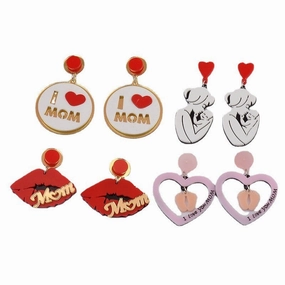 Wholesale Mother's Day Resin Earrings