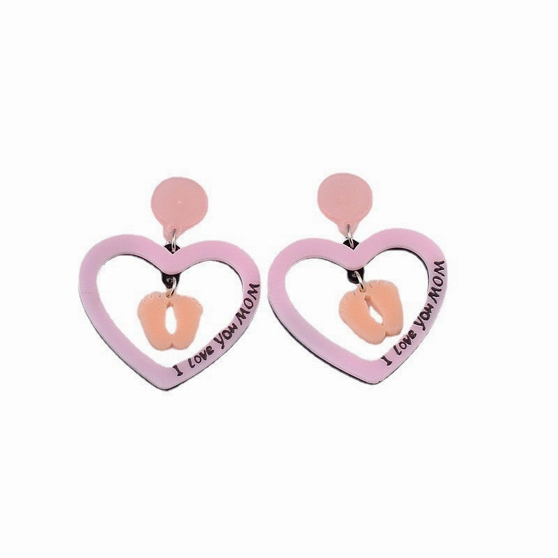 Wholesale Mother's Day Resin Earrings
