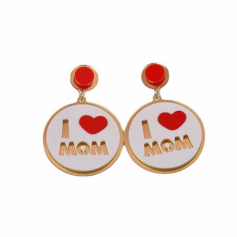 Wholesale Mother's Day Resin Earrings