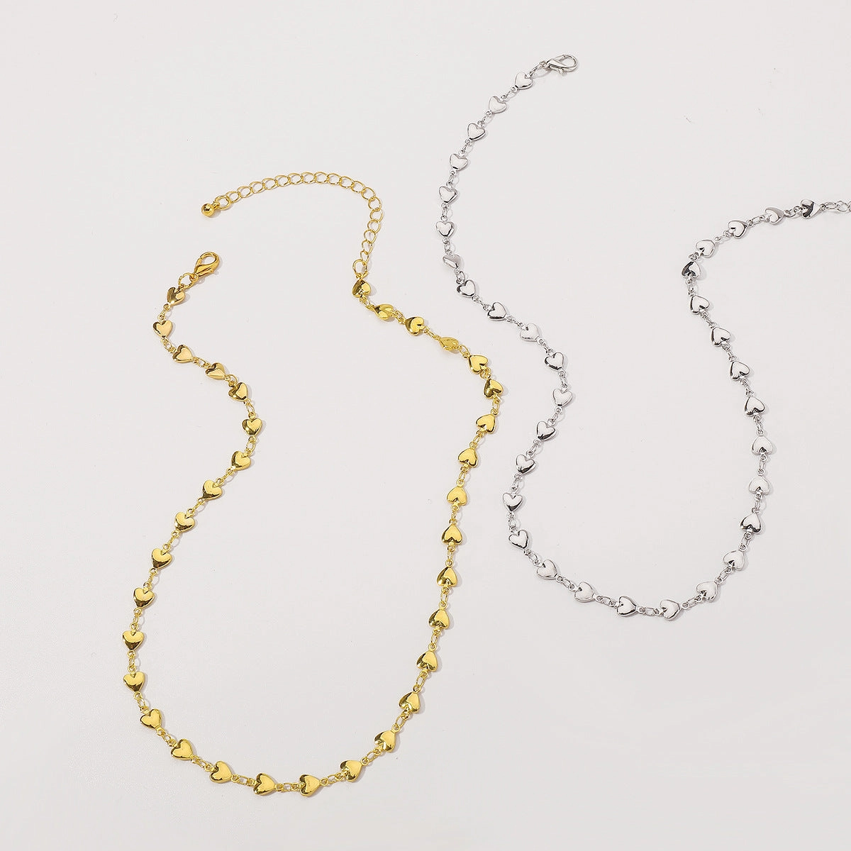 Wholesale Mother's Day Simple Love Metal Necklace