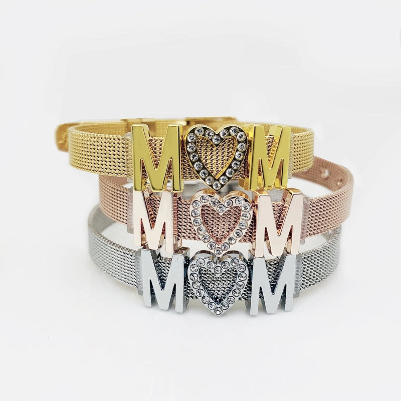 Wholesale Mother's Day Stainless Steel Mesh Watch Chains