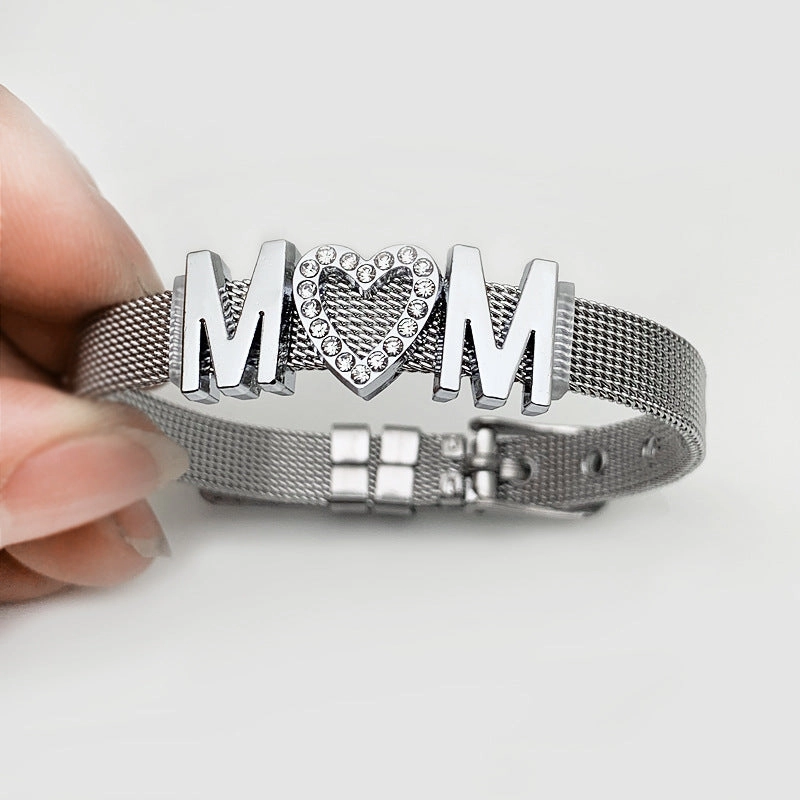 Wholesale Mother's Day Stainless Steel Mesh Watch Chains
