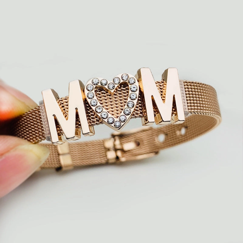 Wholesale Mother's Day Stainless Steel Mesh Watch Chains