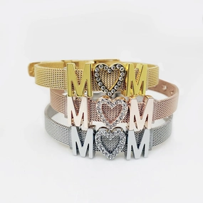 Wholesale Mother's Day Stainless Steel Mesh Watch Chains