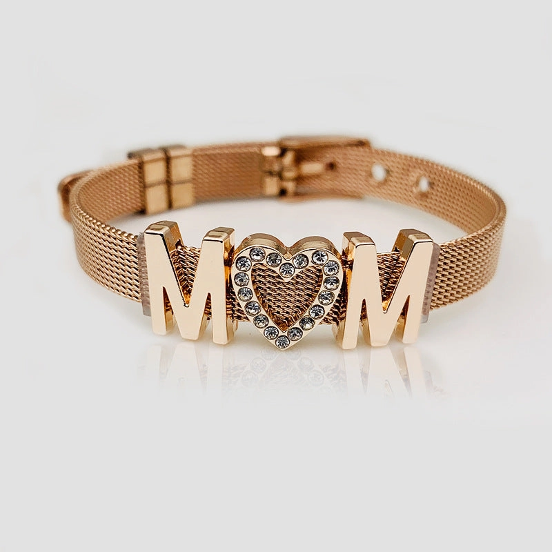 Wholesale Mother's Day Stainless Steel Mesh Watch Chains