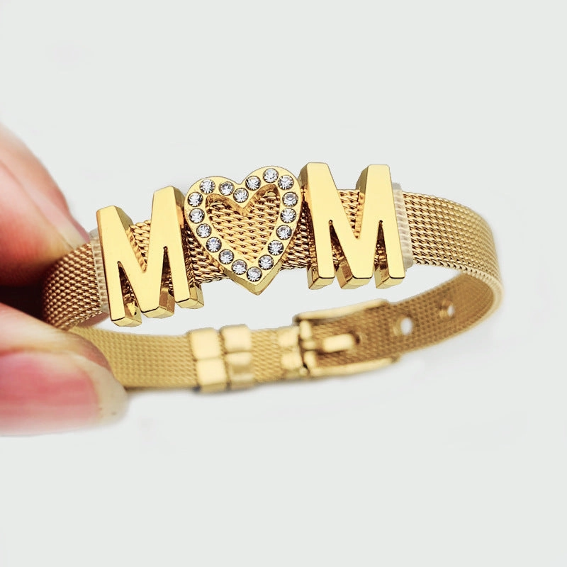 Wholesale Mother's Day Stainless Steel Mesh Watch Chains