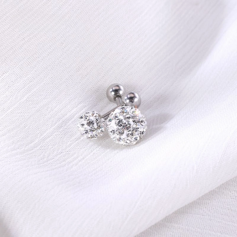 Wholesale Multi Drill Ball Titanium Steel Replacement Nails Earrings