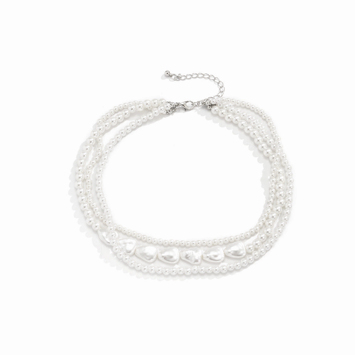 Wholesale Multi-layer Beaded Drop Shaped Resin Necklace