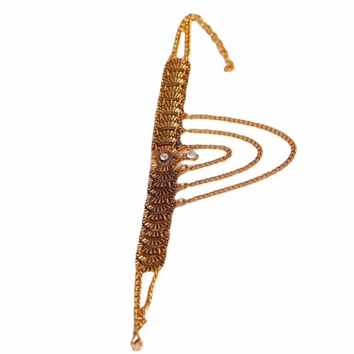 Wholesale Multi-layer Short Diamond Alloy Necklace