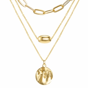 Wholesale Multi-layered Medallion Necklace