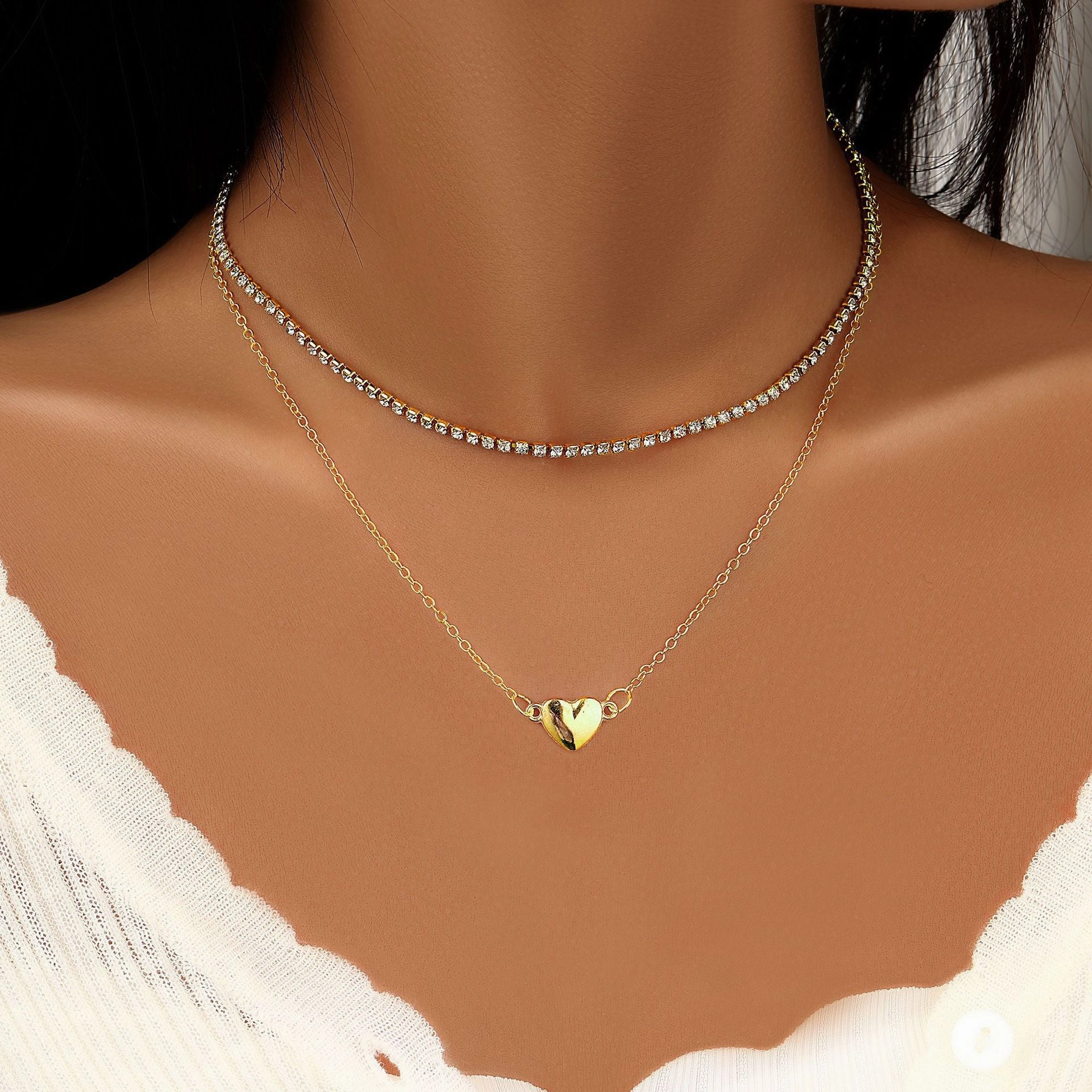 Wholesale Multi-Layered Wearing Cross Star Moon Butterfly Pendant Alloy Necklace