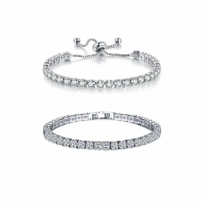 Wholesale Multi Row Full Diamond Zircon Bracelet