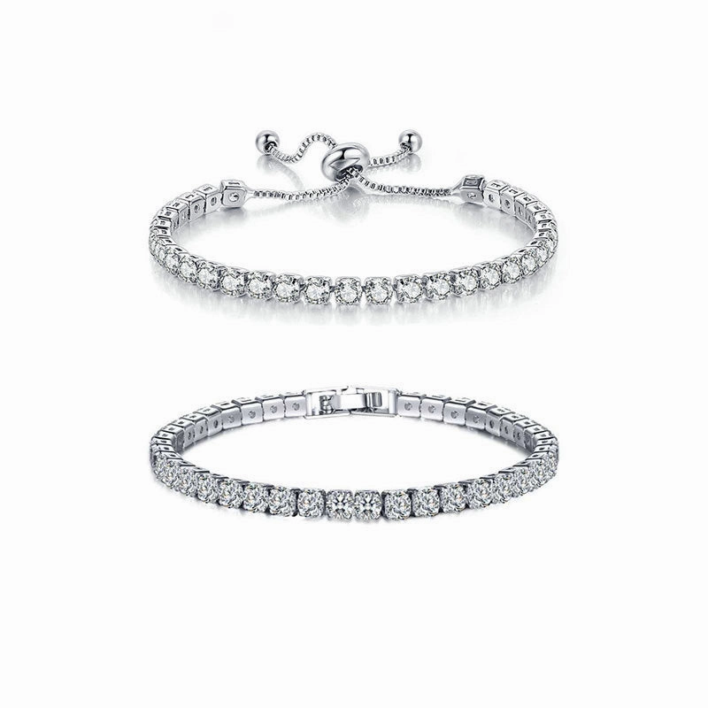 Wholesale Multi Row Full Diamond Zircon Bracelet