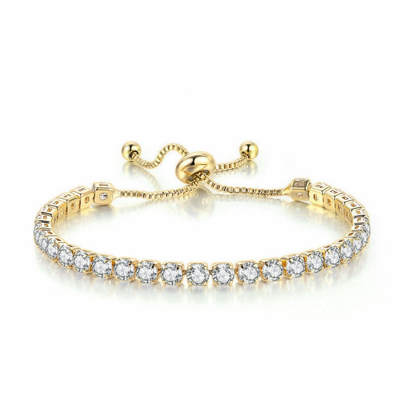Wholesale Multi Row Full Diamond Zircon Bracelet