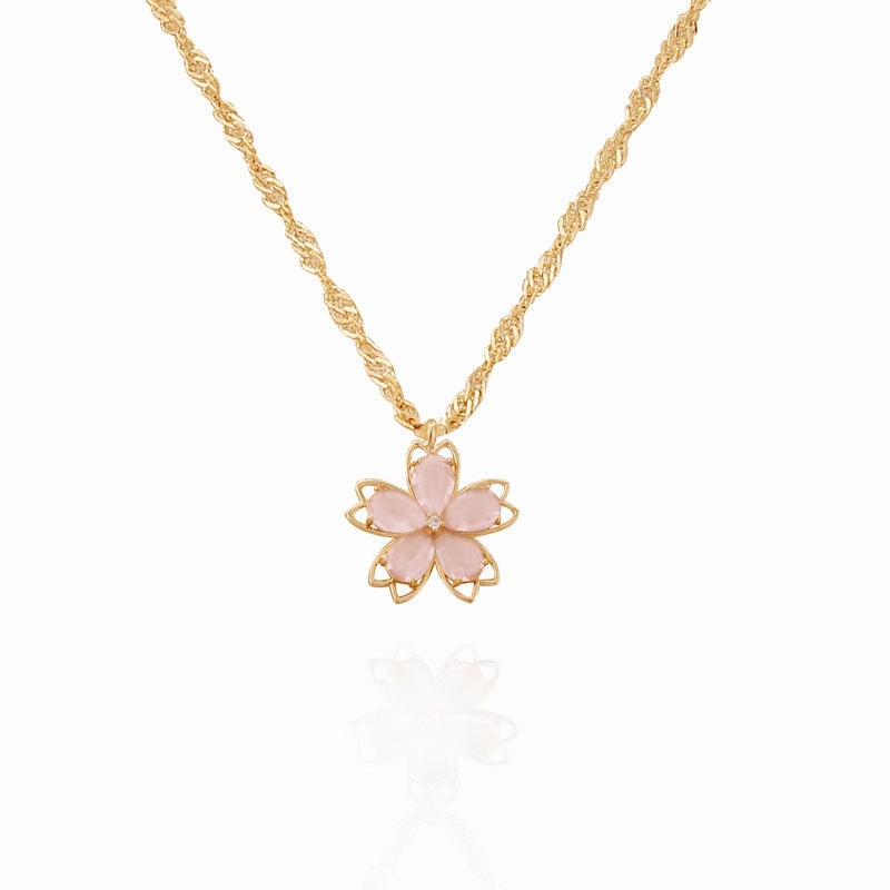 Wholesale Multicolor Flower Crystal Necklace