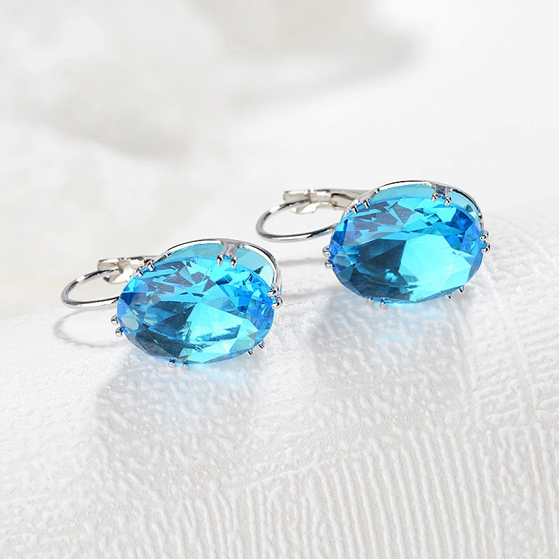 Wholesale Multicolor Gemstones Copper Earrings