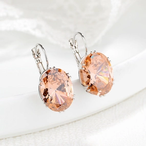 Wholesale Multicolor Gemstones Copper Earrings
