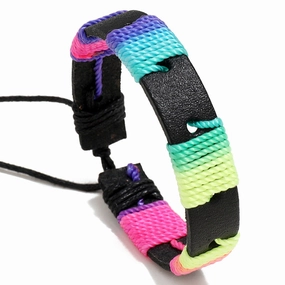 Wholesale Multicolor Rainbow Hand Woven Bracelet