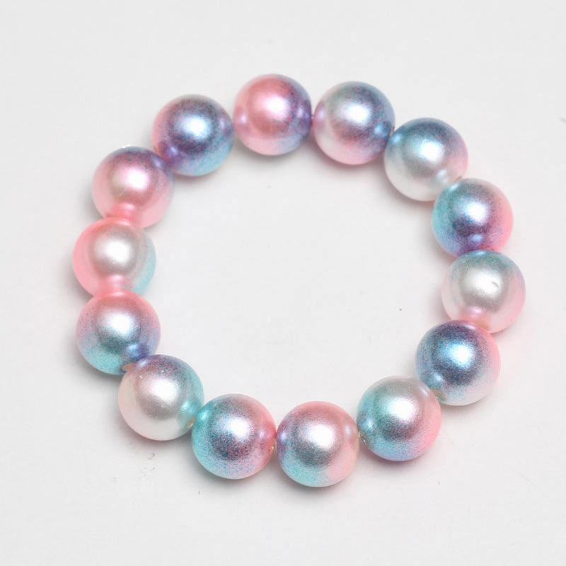 Wholesale Multicolored Pearl Children Beaded Bracelet