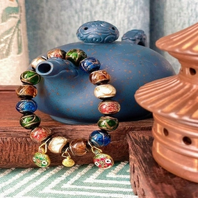 Wholesale Multicolored Treasure Tunjin Beast Glass Bracelet