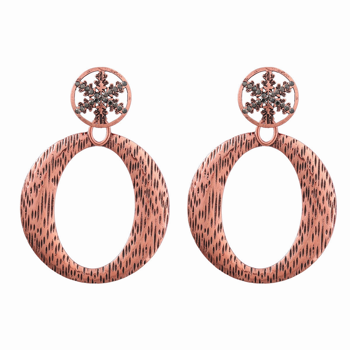 Wholesale Multilayer Diamond Set Alloy Earrings