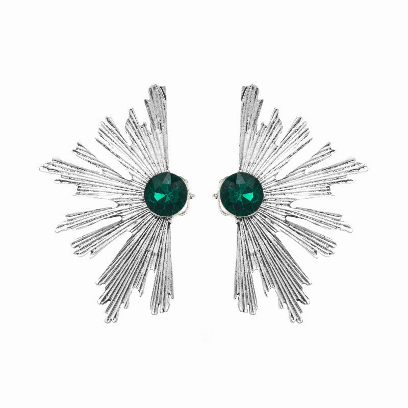 Wholesale Multilayer Diamond Studded Alloy Earrings