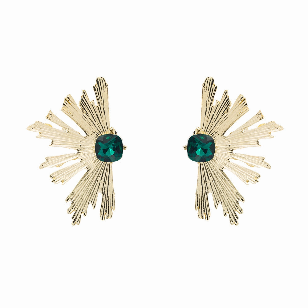 Wholesale Multilayer Diamond Studded Alloy Earrings