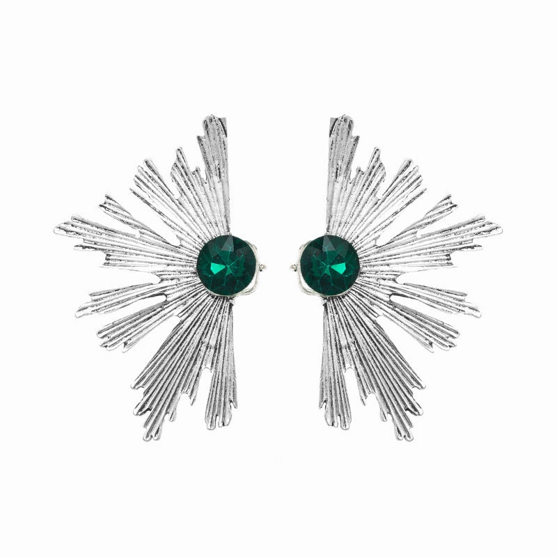 Wholesale Multilayer Diamond Studded Alloy Earrings