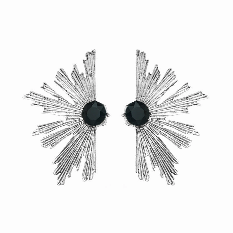 Wholesale Multilayer Diamond Studded Alloy Earrings