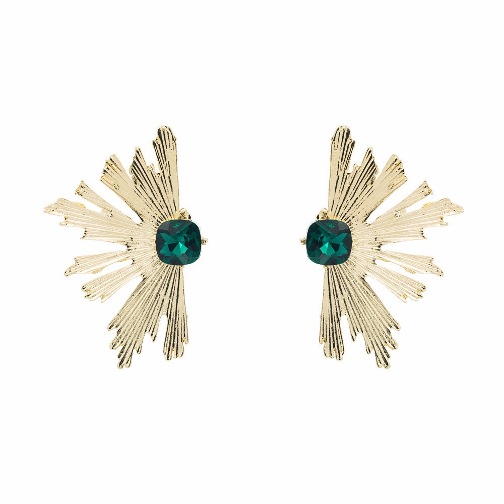 Wholesale Multilayer Diamond Studded Alloy Earrings