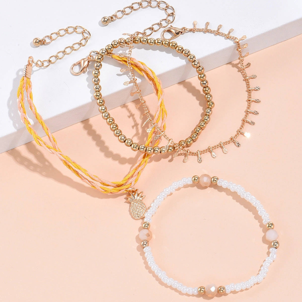 Wholesale Multilayer Rice Beads Glass Bracelet