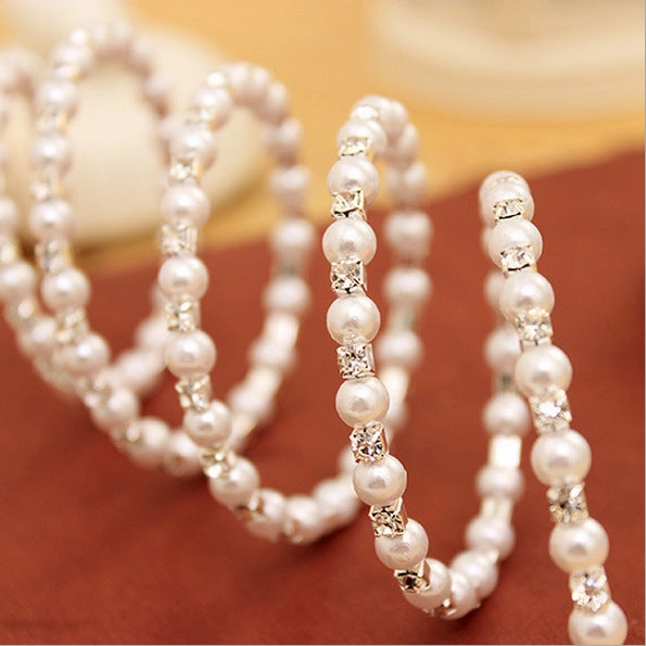 Wholesale Multilayer Winding Spiral Pearl Bracelet
