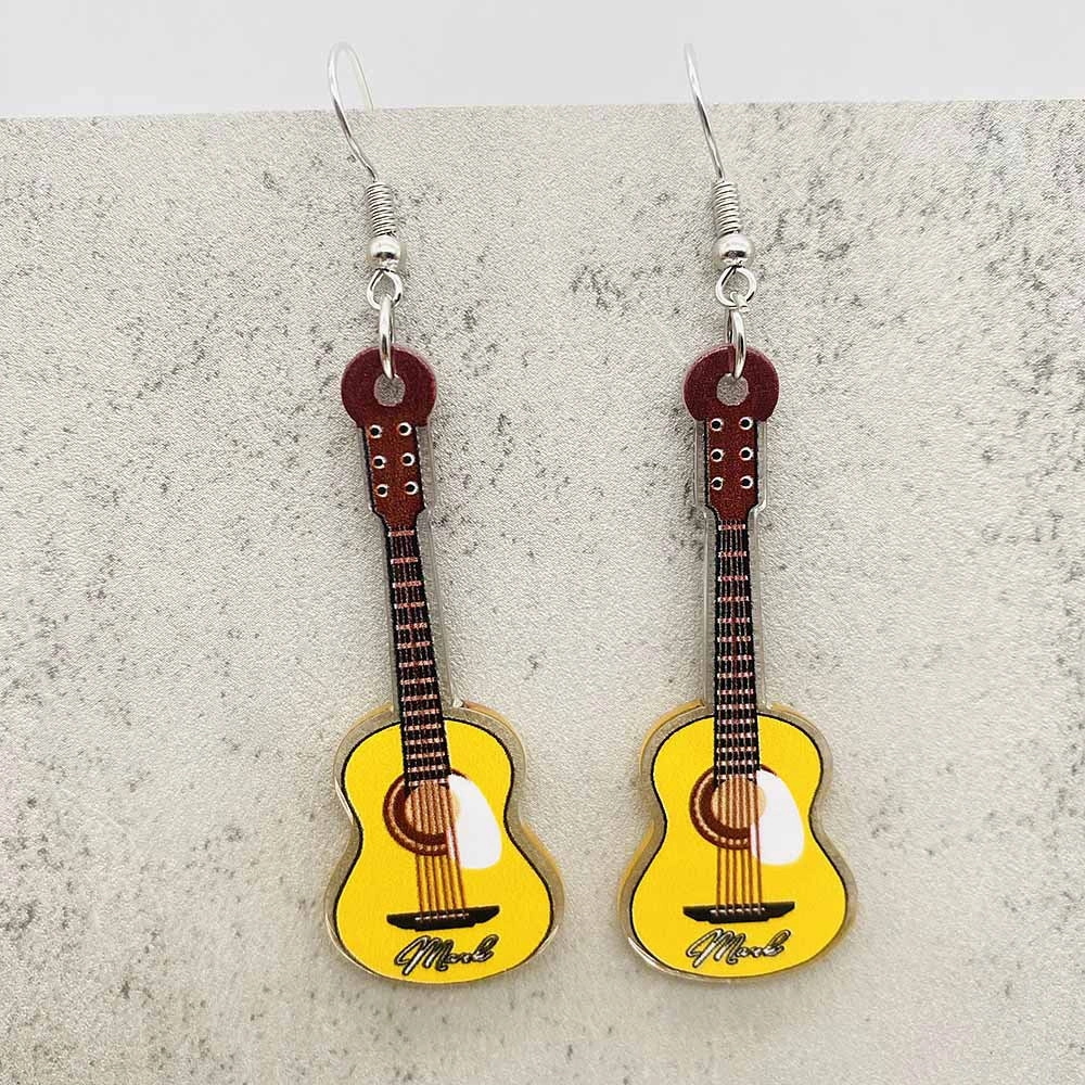 Wholesale Music Instruments Electronic Guitar Acrylic Earrings